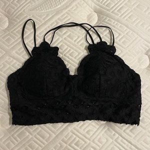 Wishlist BLACK bralette